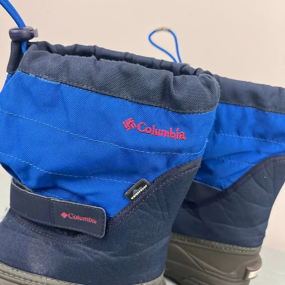Columbia Children Powderbug Plus II Winter Snow Boots Blue 2